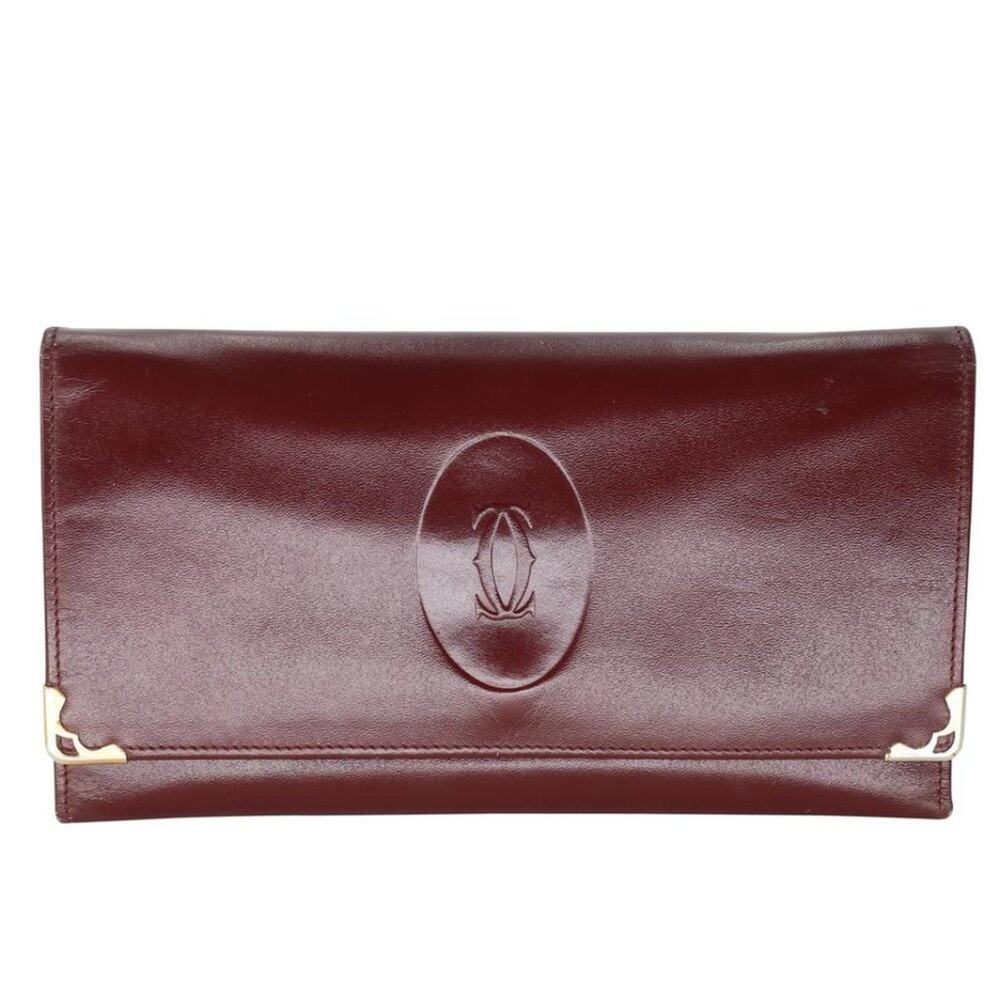 Cartier Leather Embossed Logo Wallet CR-1217P-0002